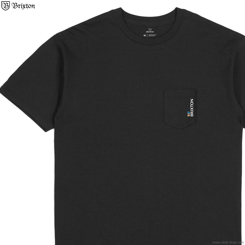 BRIXTON ALTON SIDE S/S STANDARD POCKET TEE (BLACK)