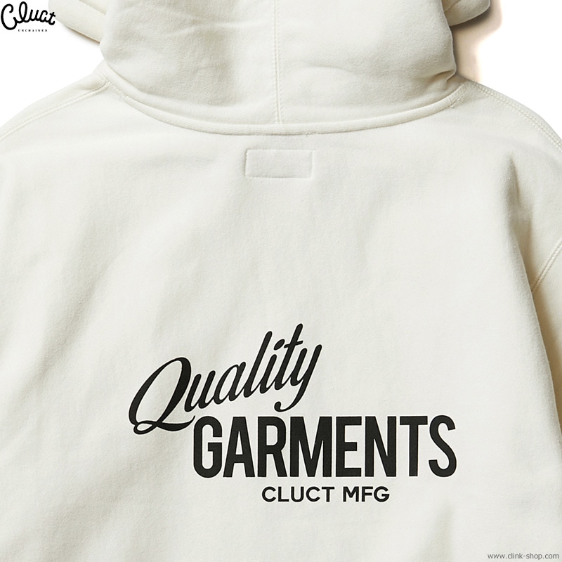 CLUCT QUALITY GARMENTS [HOODIE] (BONE) #04316