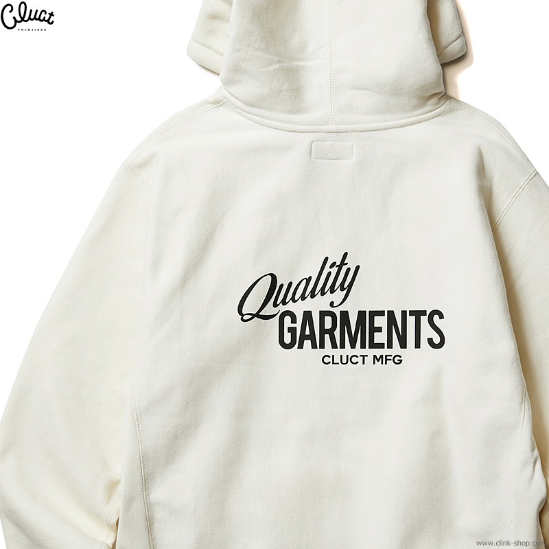 CLUCT QUALITY GARMENTS [HOODIE] (BONE) #04316