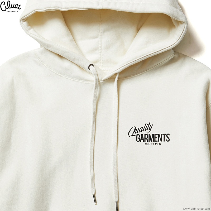 CLUCT QUALITY GARMENTS [HOODIE] (BONE) #04316