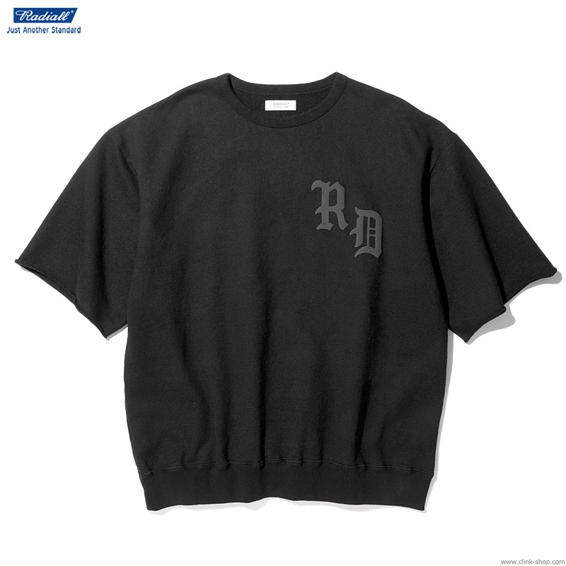 RADIALL CRUISE - CREW NECK SWEAT SHIRT S/S (BLACK)
