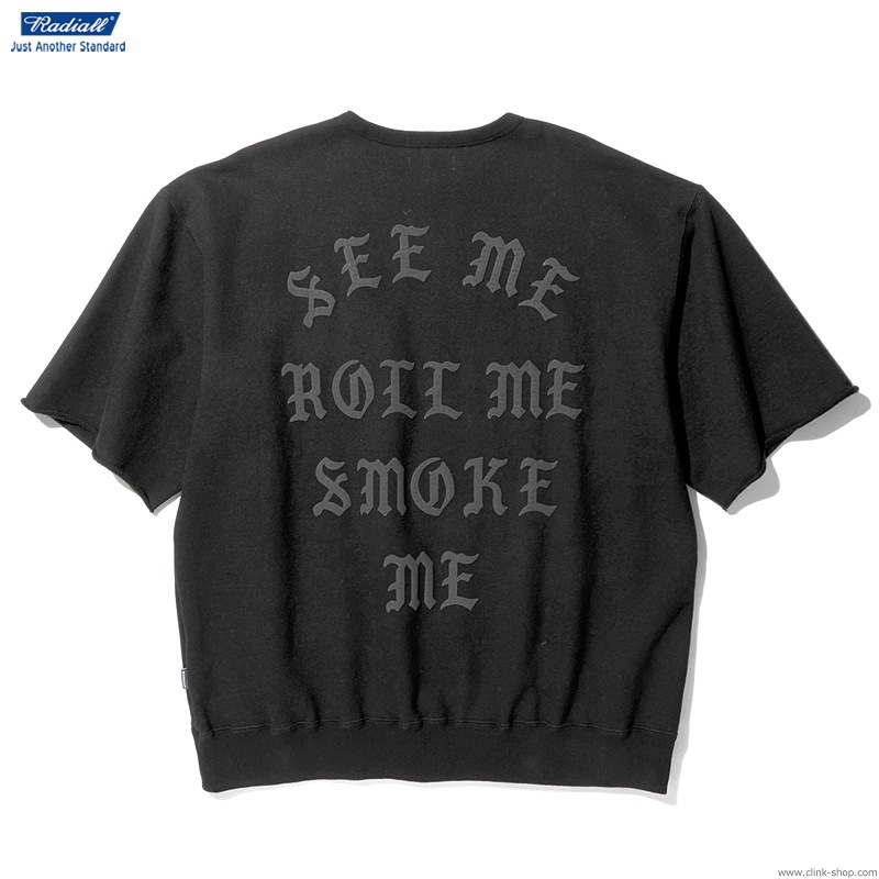 RADIALL CRUISE - CREW NECK SWEAT SHIRT S/S (BLACK)