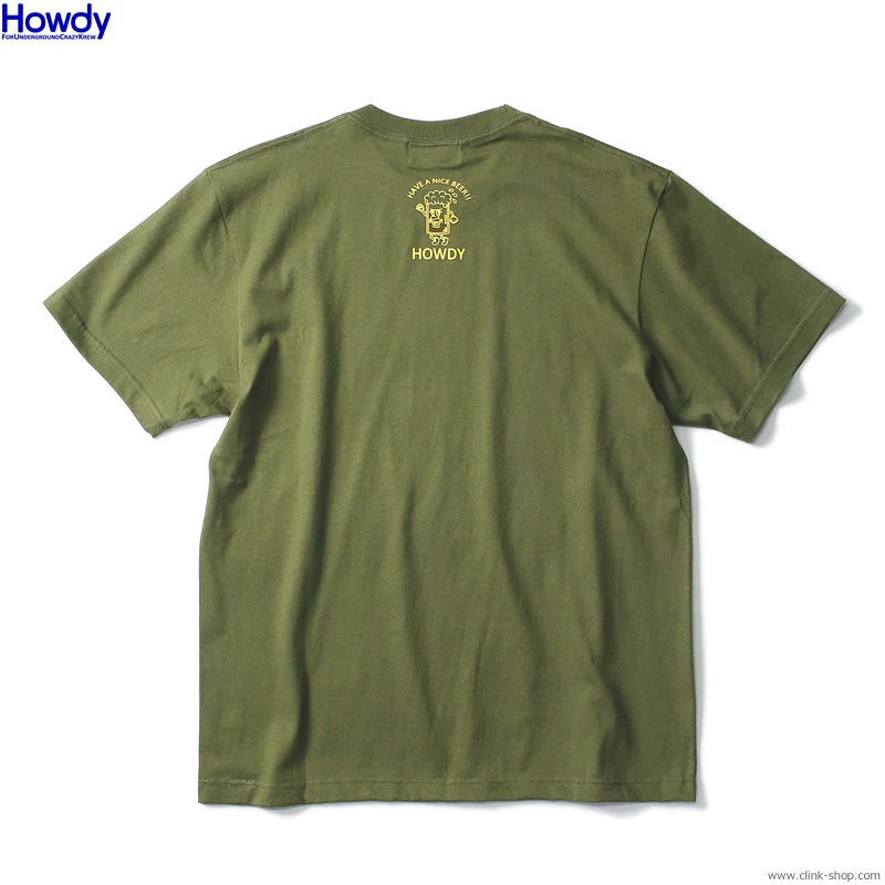 Howdy Logo Tee 2 (OLIVE) [HWD2101-TE01]
