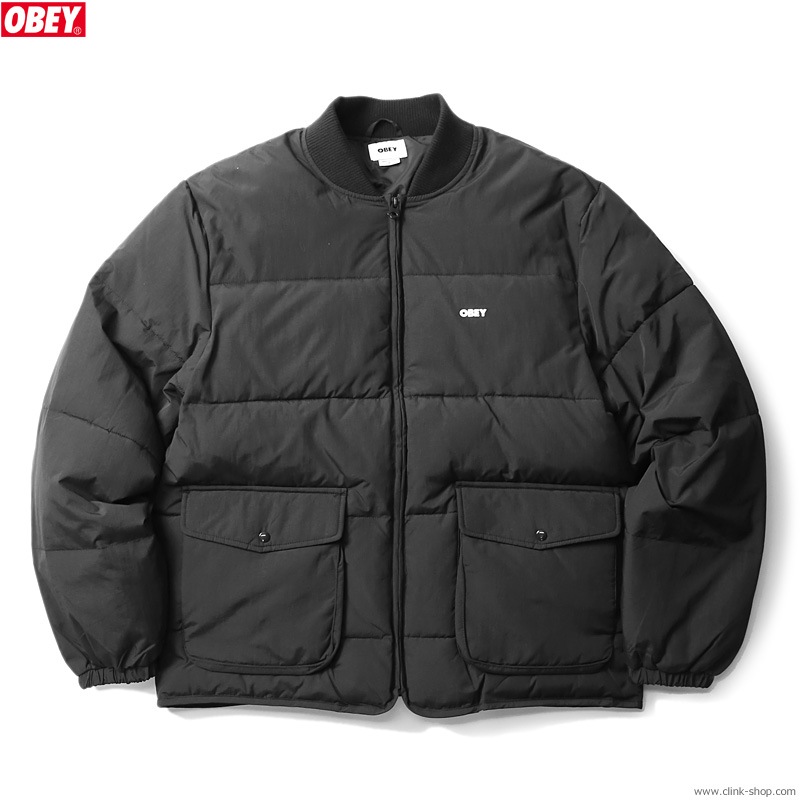OBEY ダウンジャケット ブラック M CLINK｜OBEY CHARLIE JACKET (BLACK)｜東京・吉祥寺｜SOFTMACHINE