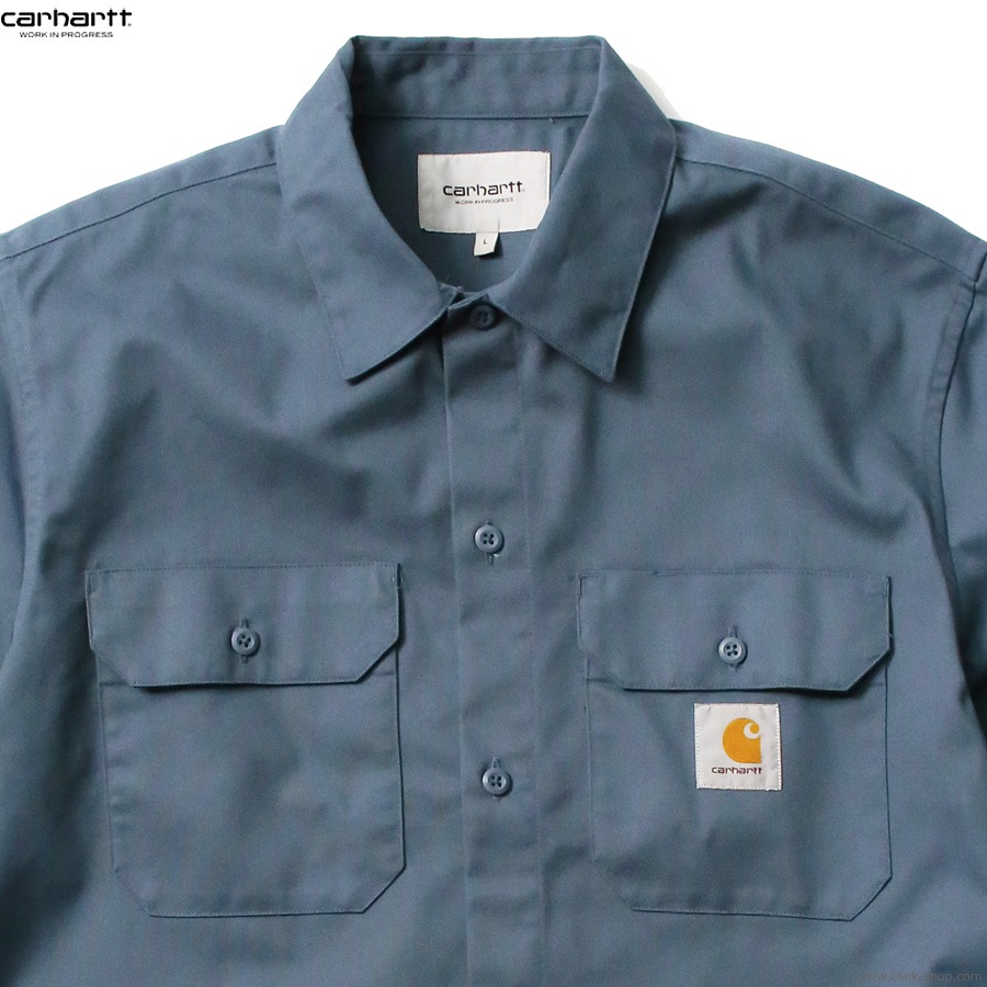 CARHARTT WIP S/S MASTER SHIRT (STORM BLUE)