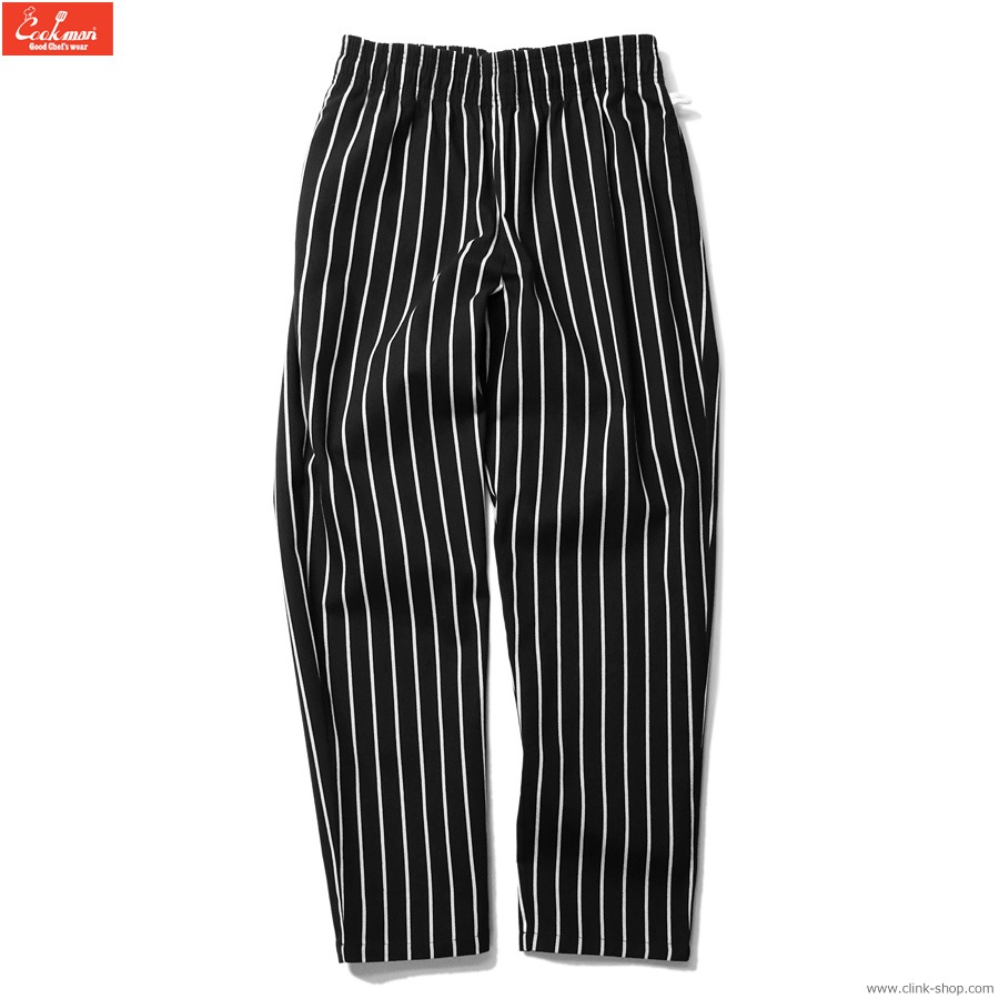 COOKMAN CHEF PANTS STRIPE BLACK