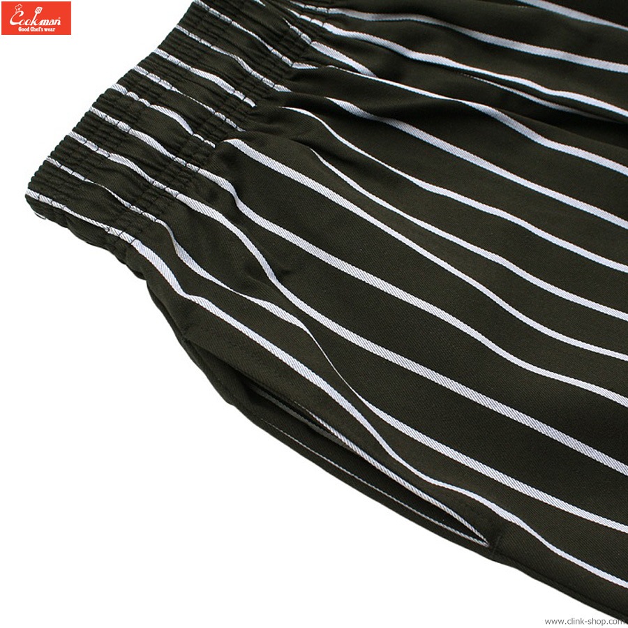 COOKMAN CHEF PANTS STRIPE BLACK