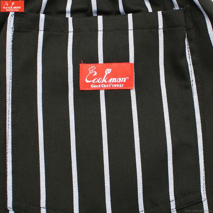 COOKMAN CHEF PANTS STRIPE BLACK