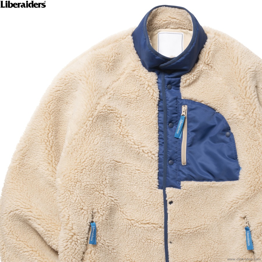 LIBERAIDERS RETRO PILE FLEECE JACKET (IVORY) #77008