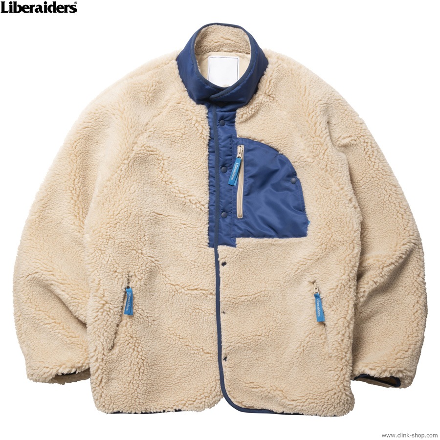 LIBERAIDERS RETRO PILE FLEECE JACKET (IVORY) #77008