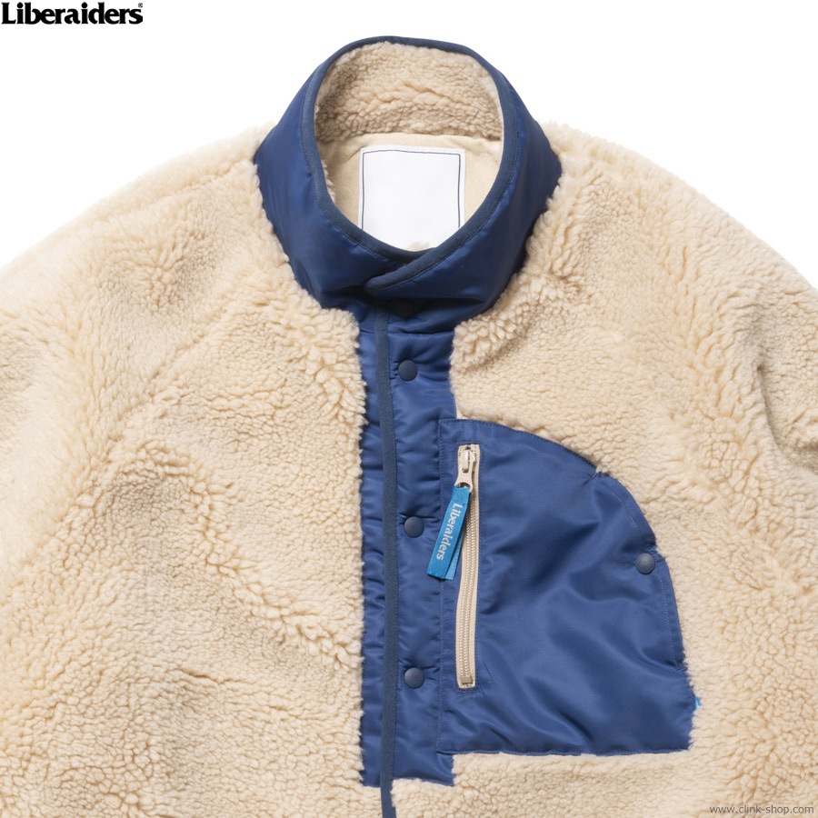 LIBERAIDERS RETRO PILE FLEECE JACKET (IVORY) #77008