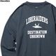 LIBERAIDERS FRENCH TERRY CREWNECK (NAVY) 73306