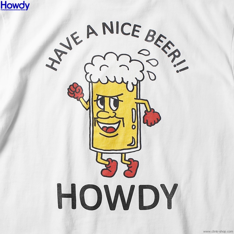 Howdy Beer Boy T (WHITE) [HWD2003-TE01]