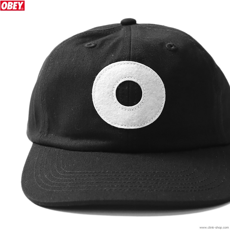 CLINK｜OBEY BLOCK 6 PANEL STRAPBACK (BLACK)｜東京・吉祥寺