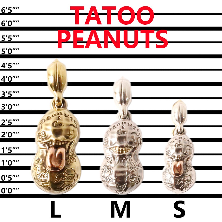 PEANUTS & CO. MEDIUM NORMAL TATOO PEANUTS SLIDE-TYPE (BRASS��SILVER)