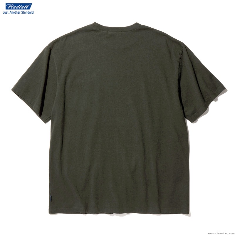 RADIALL FLAMES - CREW NECK POCKET T-SHIRT S/S (INK BLACK)