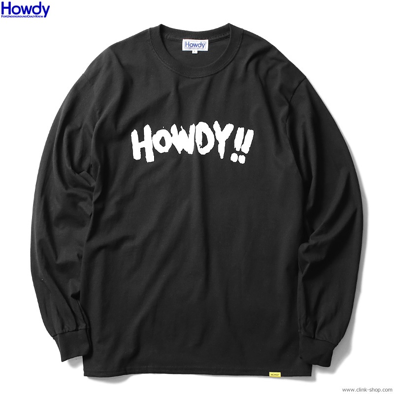 Howdy Paint Logo LS T (BLACK) [HWD2003-TE02]