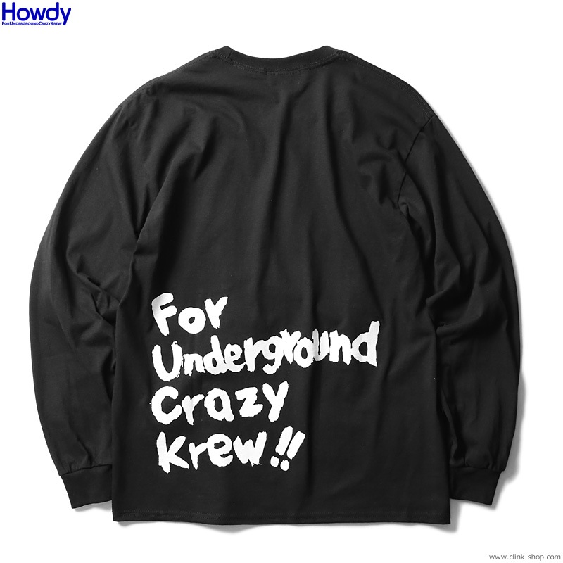 Howdy Paint Logo LS T (BLACK) [HWD2003-TE02]