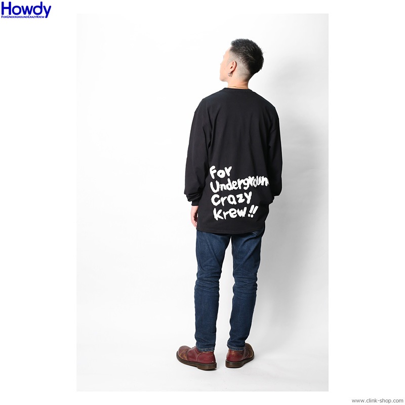 Howdy Paint Logo LS T (BLACK) [HWD2003-TE02]