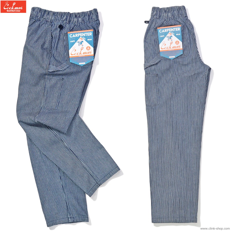 COOKMAN CARPENTER'S PANTS HICKORY NAVY