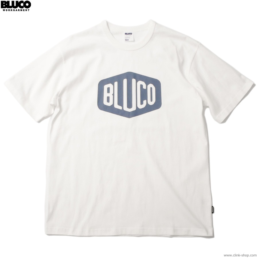 BLUCO PRINT TEE -Hex- (WHITE-SLATE BLUE) [153-22-007]