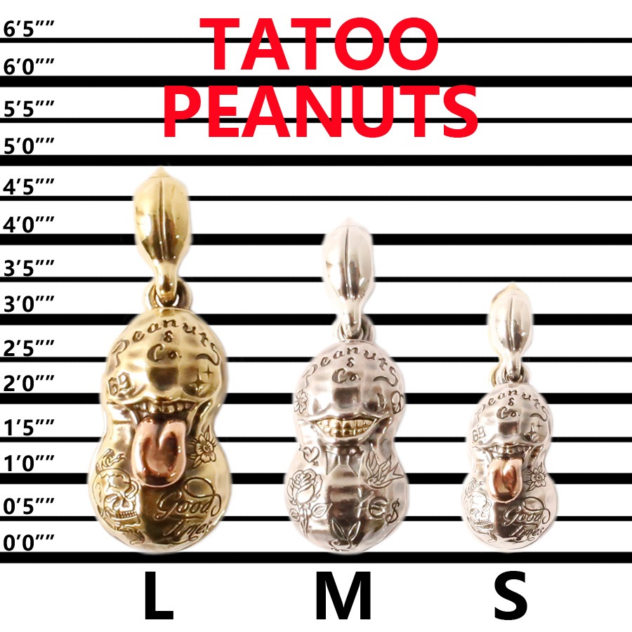 PEANUTS & CO. SMALL NORMAL TATOO PEANUTS (SILVER��K10YGOLD)