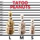 PEANUTS & CO. SMALL NORMAL TATOO PEANUTS (SILVER��K10YGOLD)