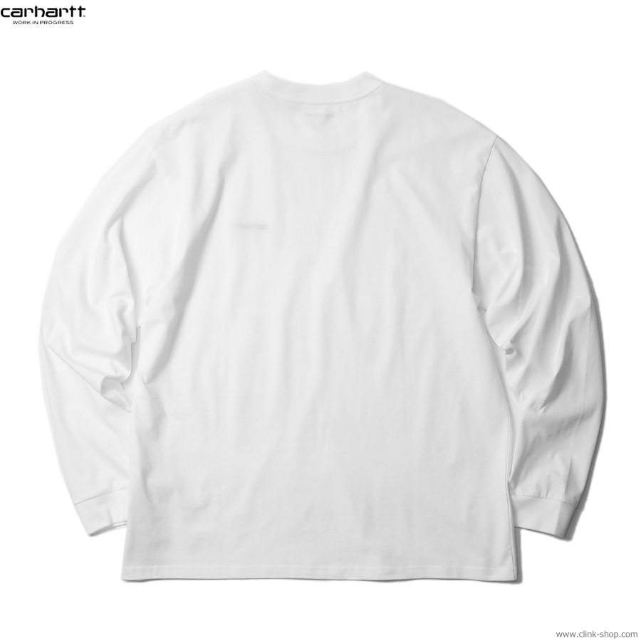 CARHARTT WIP L/S SCRIPT EMBROIDERY T-SHIRTS (WHITE)