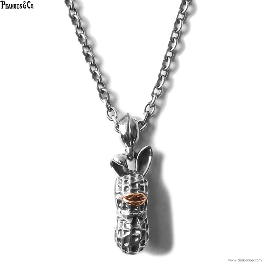 アクセサリー PEANUTS&CO CLINK｜PEANUTS & CO. LARGE BUNNY PEANUTS TOP + CHAIN (SILVER×K10PG