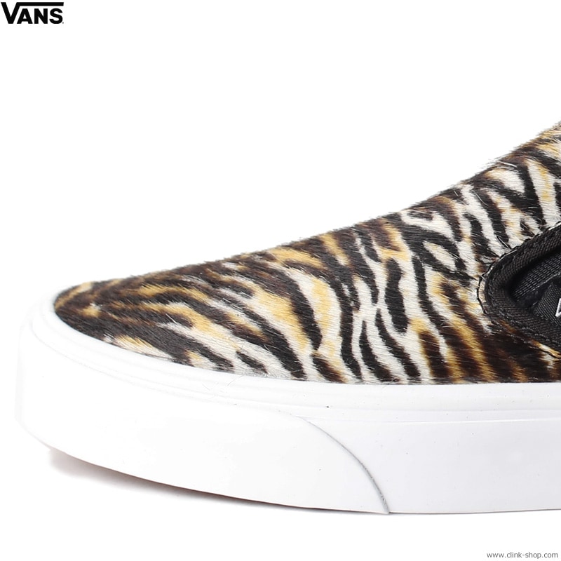 半額以下‼️極上VANS CLASSIC SLIP-ON ハラコ　タイガー CLINK｜VANS CLASSIC SLIP-ON BLACK/TIGER (SOFT SUEDE)｜東京・吉祥寺