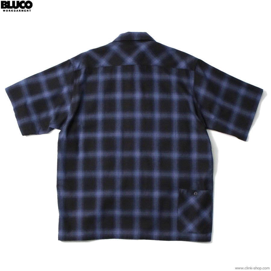 BLUCO OMBRE BIG POCKET SHIRT S/S (NAVY) [143-21-004]