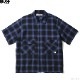 BLUCO OMBRE BIG POCKET SHIRT S/S (NAVY) [143-21-004]