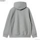 CARHARTT WIP HOODED AMERICAN SCRIPT SWEAT (GREY HEATHER)