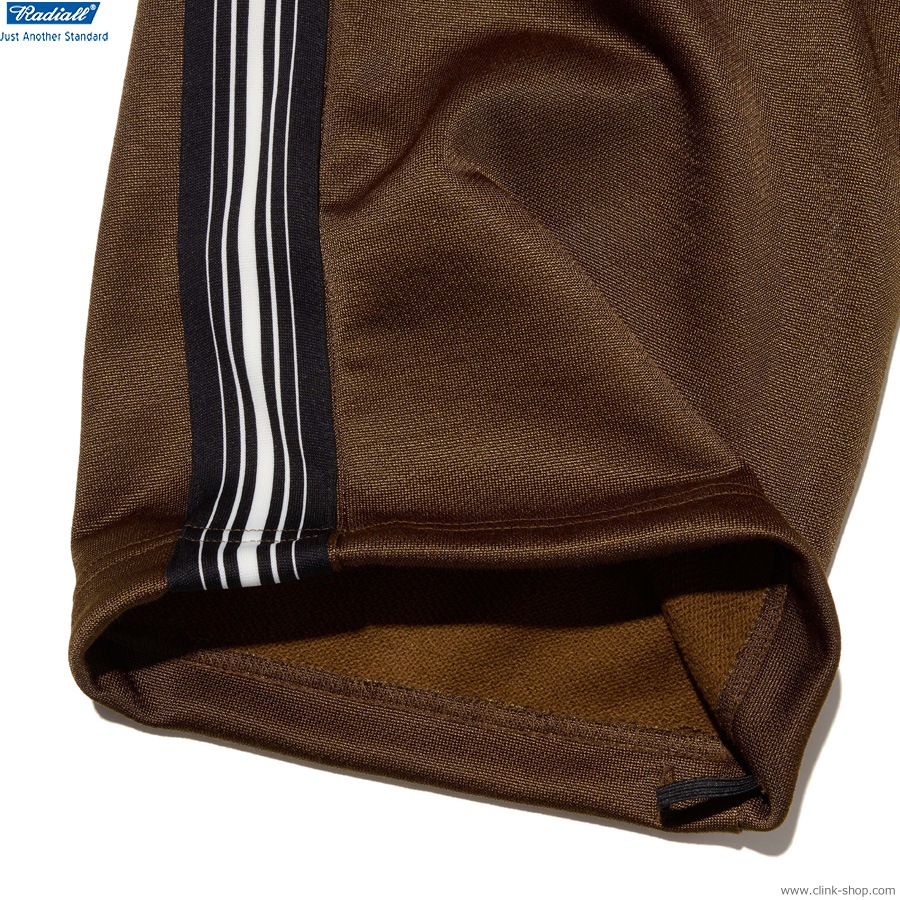 SALE 30��OFF RADIALL Root Down - WIDE FIT TRACK PANTS (BROWN) [RAD-25AW-CUT011]