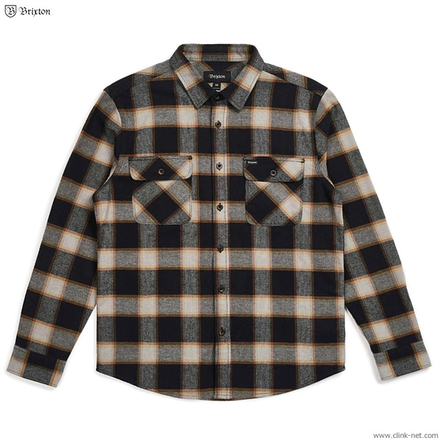 CLINK｜BRIXTON BOWERY L/S FLANNEL (BLACK/CREAM)｜東京・吉祥寺