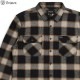 BRIXTON BOWERY L/S FLANNEL (BLACK/CREAM)