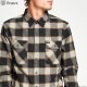 BRIXTON BOWERY L/S FLANNEL (BLACK/CREAM)