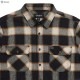 BRIXTON BOWERY L/S FLANNEL (BLACK/CREAM)