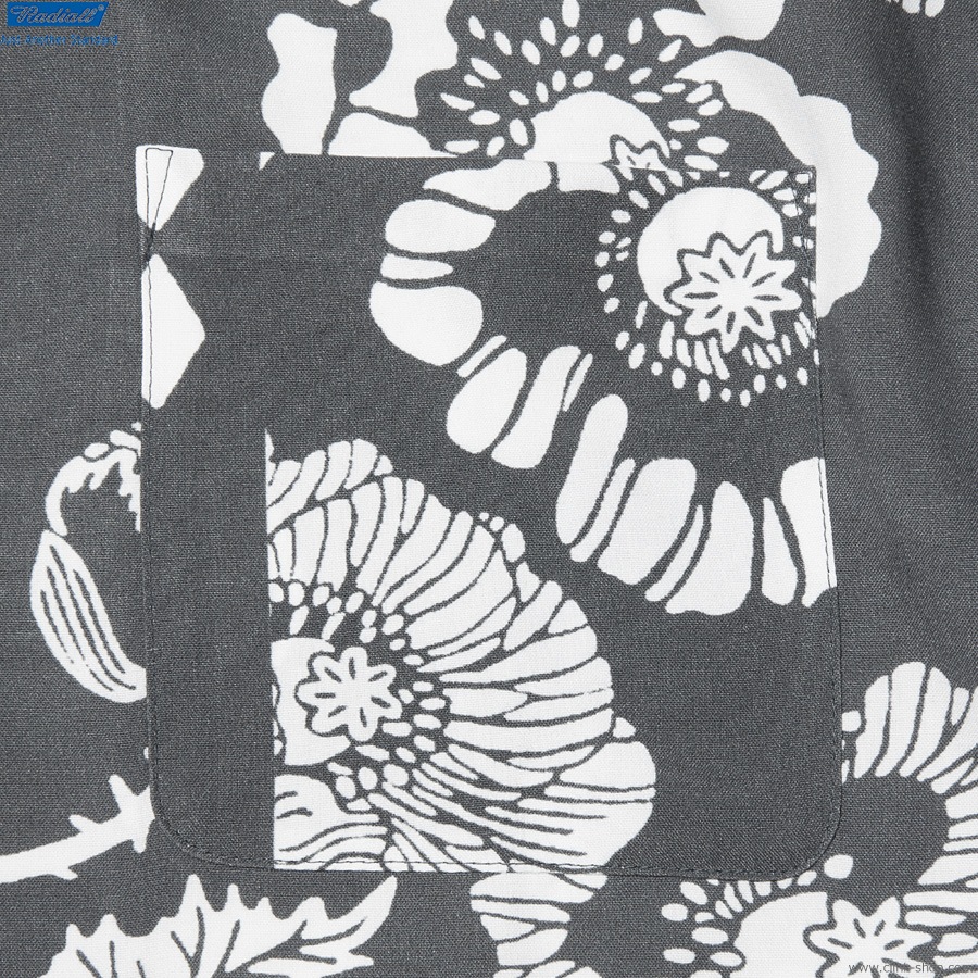 CLINK｜RADIALL VERSIONS - OPEN COLLARED SHIRT S/S (INK BLACK) [RAD