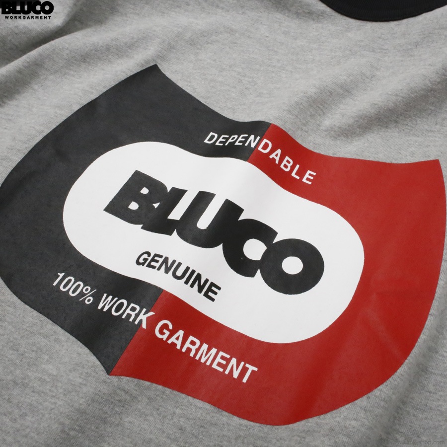 BLUCO �ɥ饤���åȥ� �饰���3/4���꡼�� T����� - Champ - (H.GRAY-BLACK) [161-12-023]