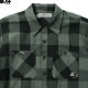 BLUCO BUFFALO CHECK WORK SHIRT S/S (M.GREEN) [143-21-003]