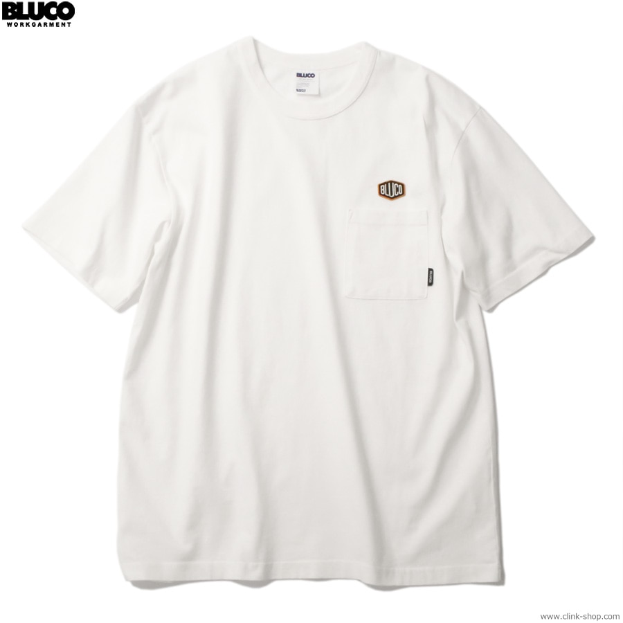 SALE 20��OFF BLUCO POCKET TEE -Hex- (WHITE) [153-22-009]