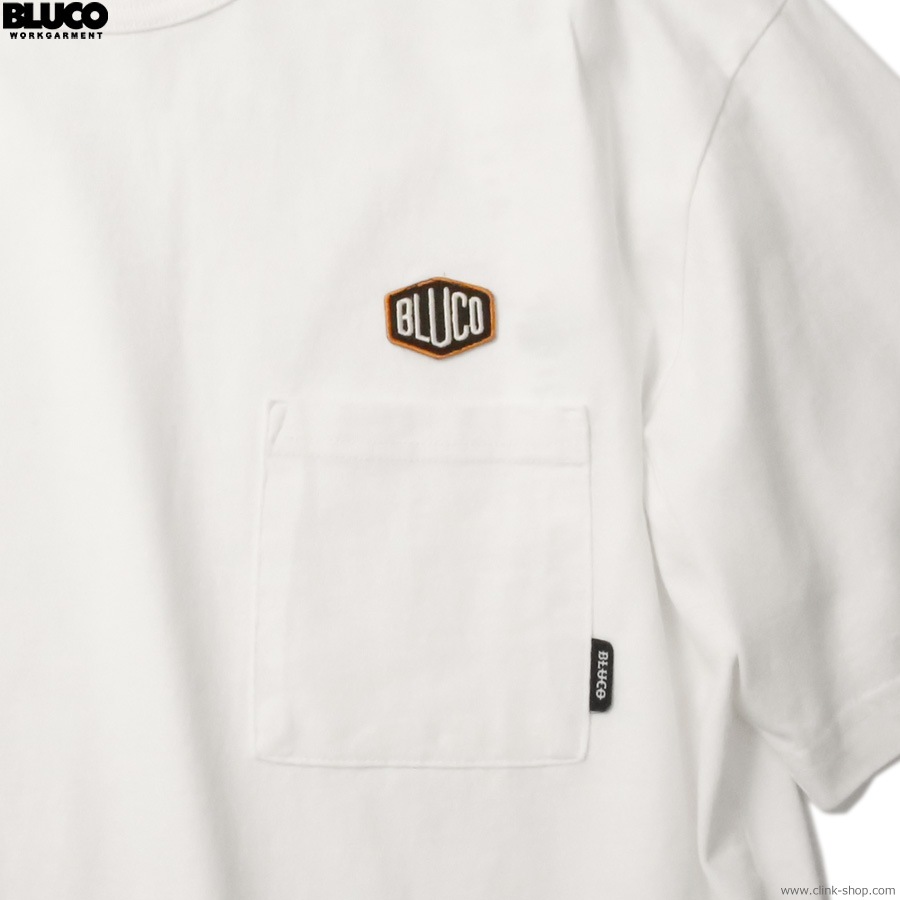 SALE 20��OFF BLUCO POCKET TEE -Hex- (WHITE) [153-22-009]