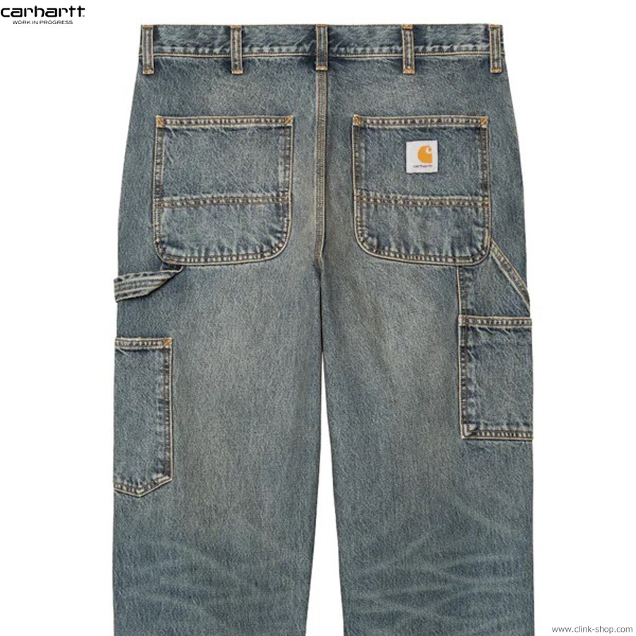 CARHARTT WIP SINGLE KNEE PANT (BLUEWORN USED WASH)