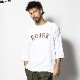 ROARK REVIVAL "MEDIEVAL LOGO" 3/4 SLEEVE TEE (WHITE)