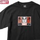 OBEY BASIC TEE "OBEY 3 FACES 30YEARS" (BLACK)