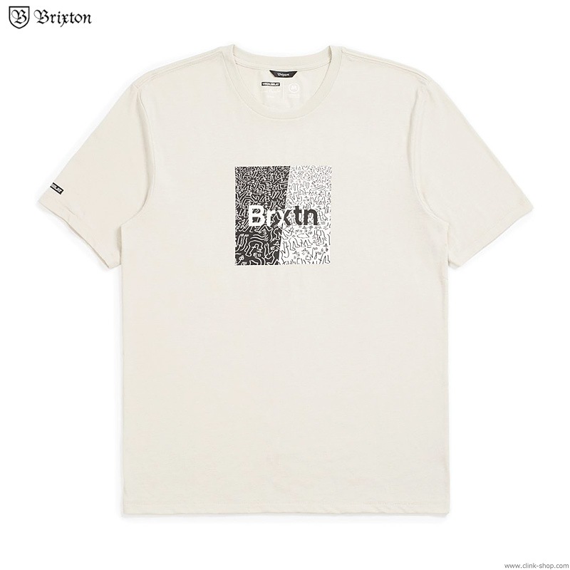 BRIXTON CROWD ART S/S TEE (STONE)