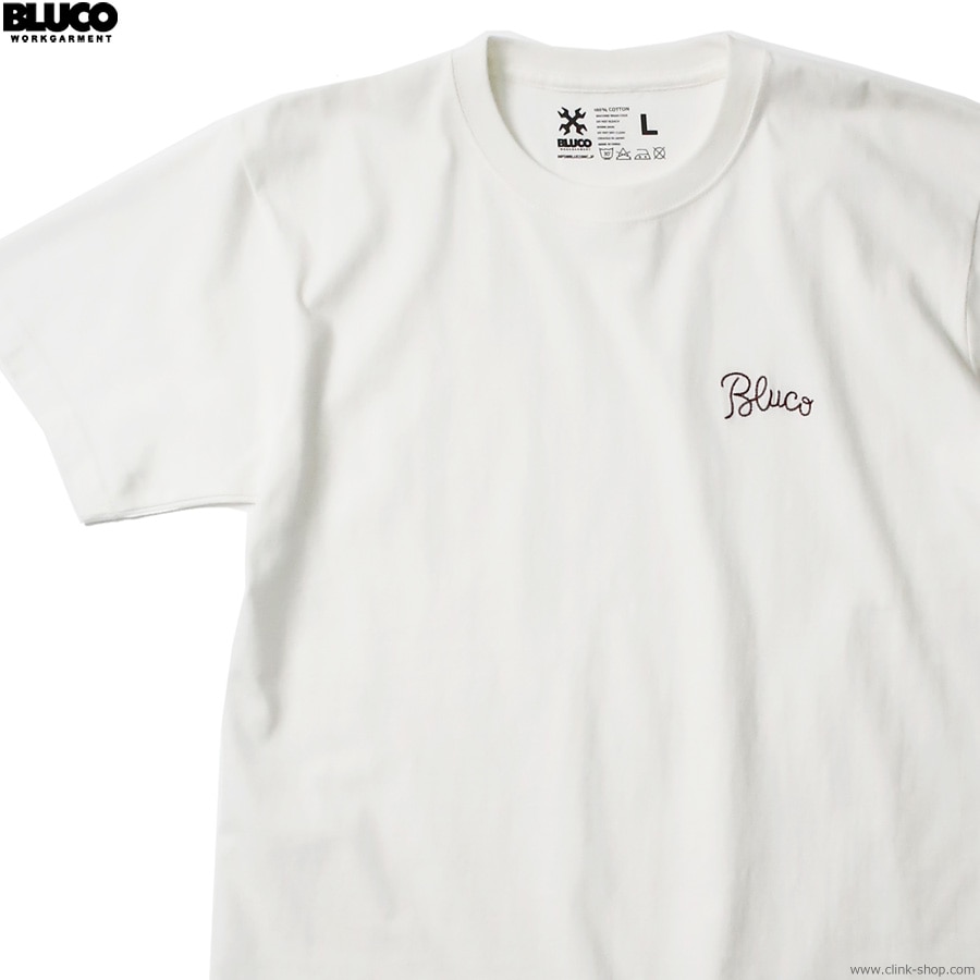 BLUCO EMBROIDERY TEE (WHITE) [1205-3A09]