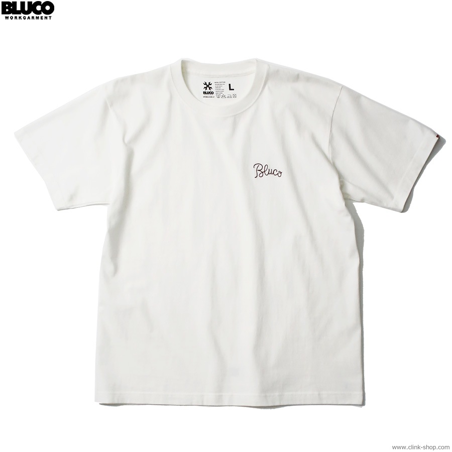 BLUCO EMBROIDERY TEE (WHITE) [1205-3A09]