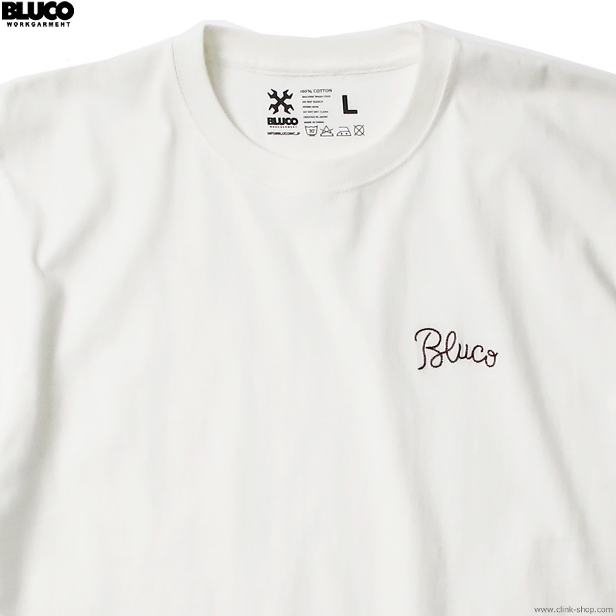 BLUCO EMBROIDERY TEE (WHITE) [1205-3A09]